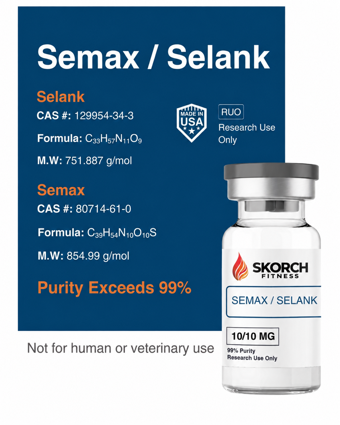 Semax / Selank – 10mg / 10mg