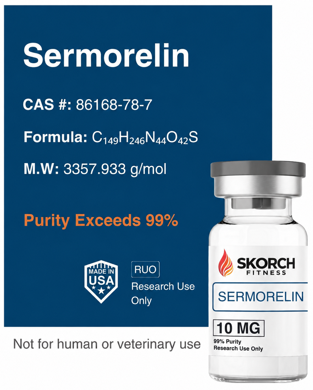 Sermorelin – 10mg - Skorch Peptides - Anaheim, CA